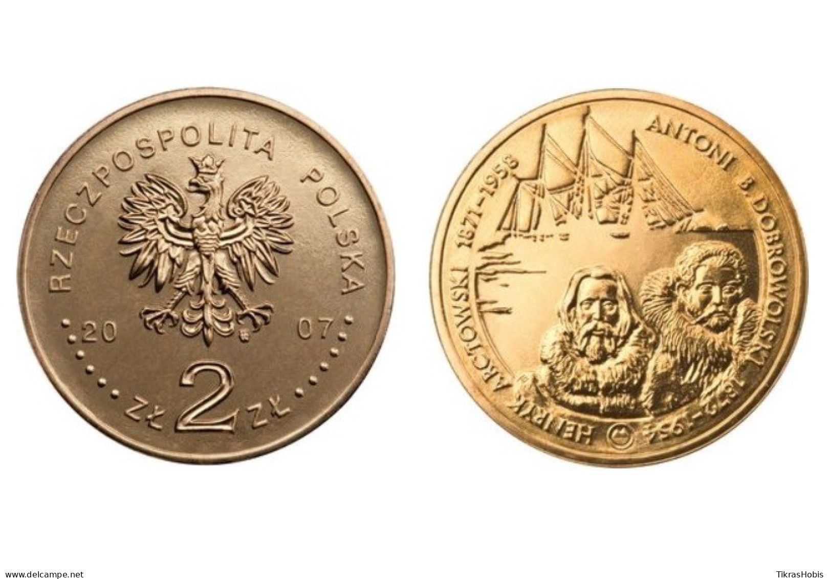 Poland 2 Zlotys, 2007 Arctowski And Dobrovolski Y610 - Polonia