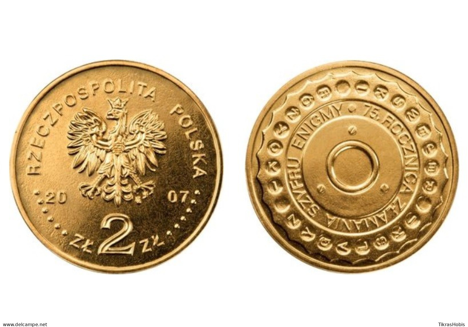 Poland 2 Zlotys, 2007 75 Deciphering The Enigma Y586 - Polonia