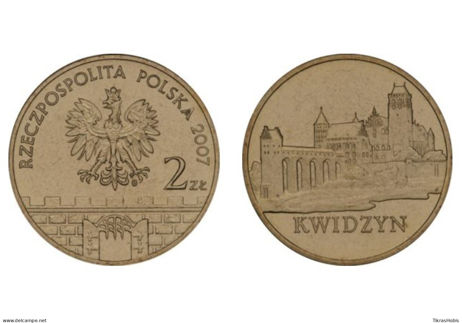 Poland 2 Zlotys, 2007 Kvidzynas Y577 - Pologne