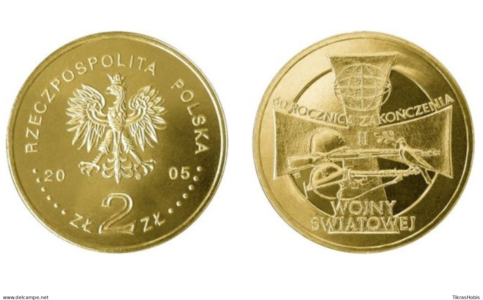 Poland 2 Zlotys, 2005 WWII 60 Y558 - Polonia