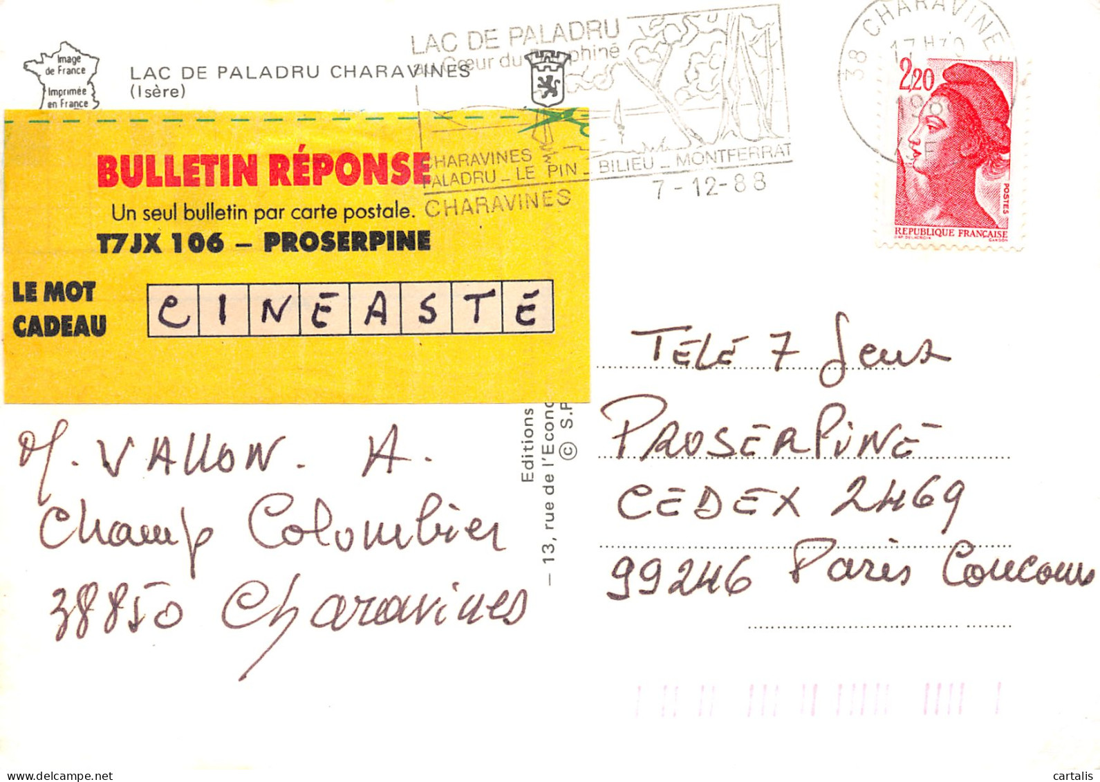 38-PALADRU CHARAVINES LE LAC-N°C-3629-D/0205 - Paladru