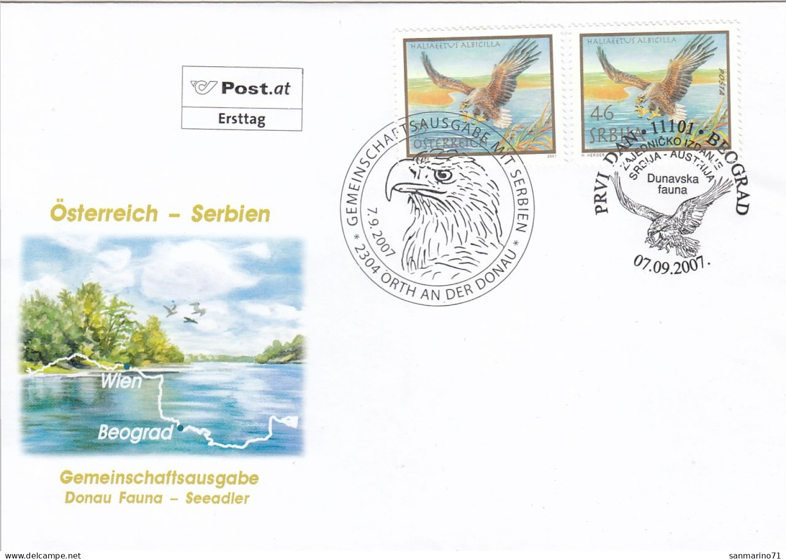 FDC AUSTRIA 2683 - Aigles & Rapaces Diurnes