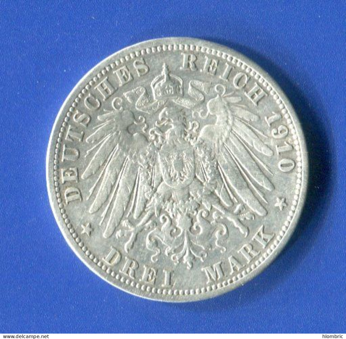 All  3  Mark  1910 - 2, 3 & 5 Mark Silber
