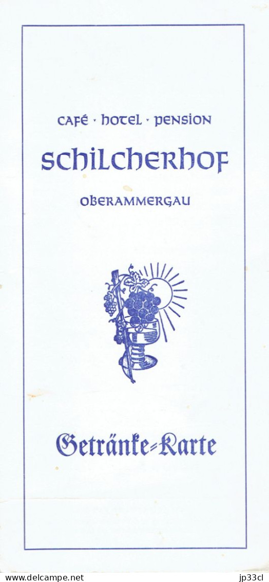 Mitgebrachte Dokumente Von Einem Aufenthalt In Oberammergau Im Jahr 1972 - Tourism Brochures