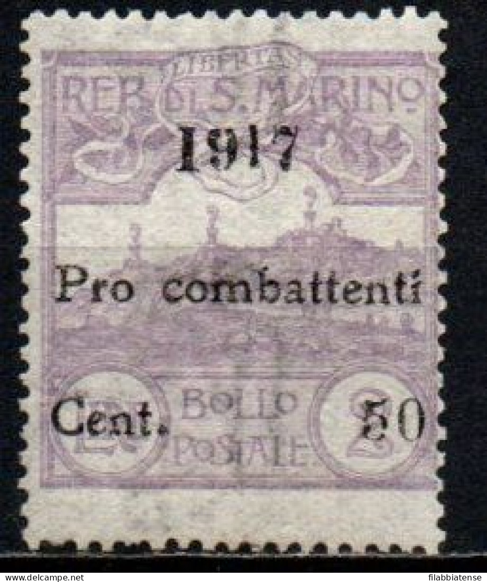 1917 - San Marino 52 Pro Combattenti  ++++++ - Unused Stamps