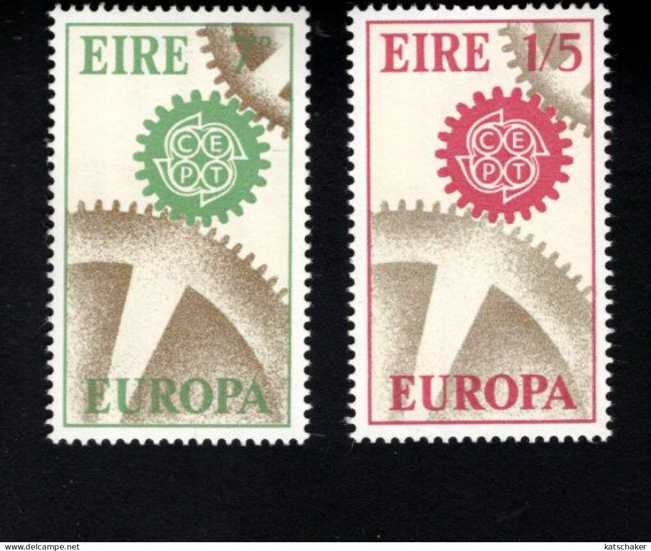 2000969171 1967  SCOTT 232 233 (XX) POSTFRIS  MINT NEVER HINGED - EUROPA ISSUE - Unused Stamps