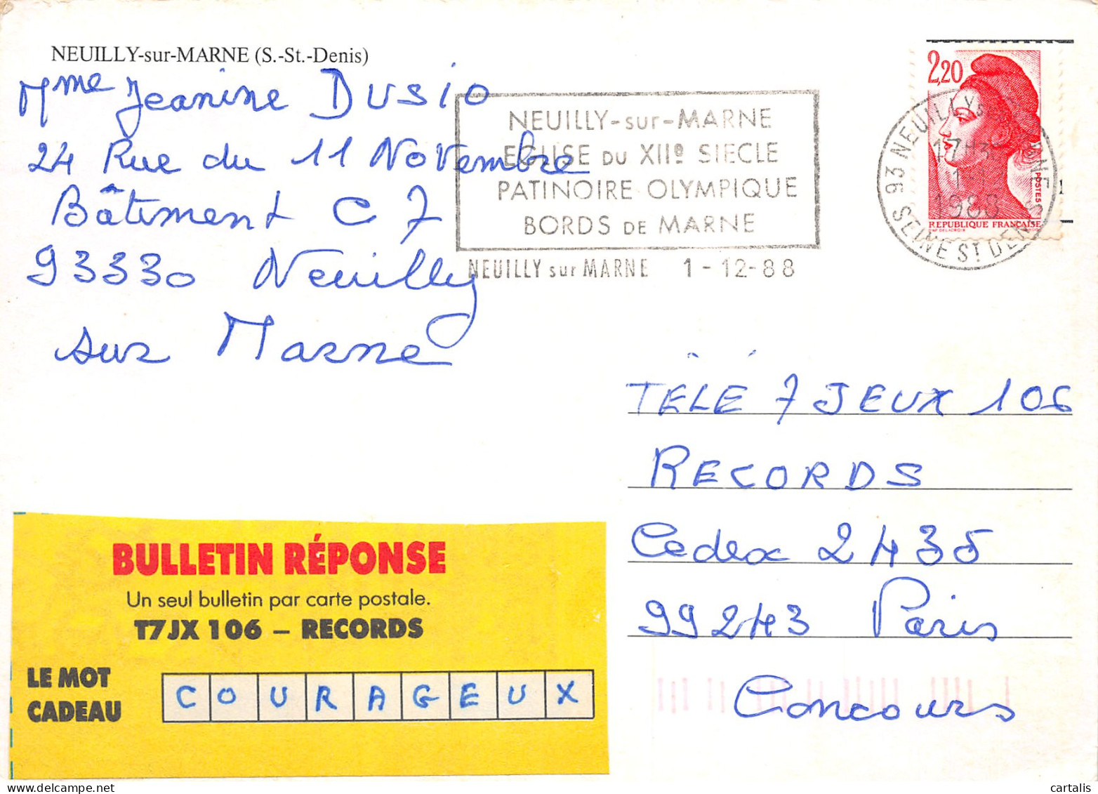 93-NEUILLY SUR MARNE-N°C-3633-A/0283 - Neuilly Sur Marne