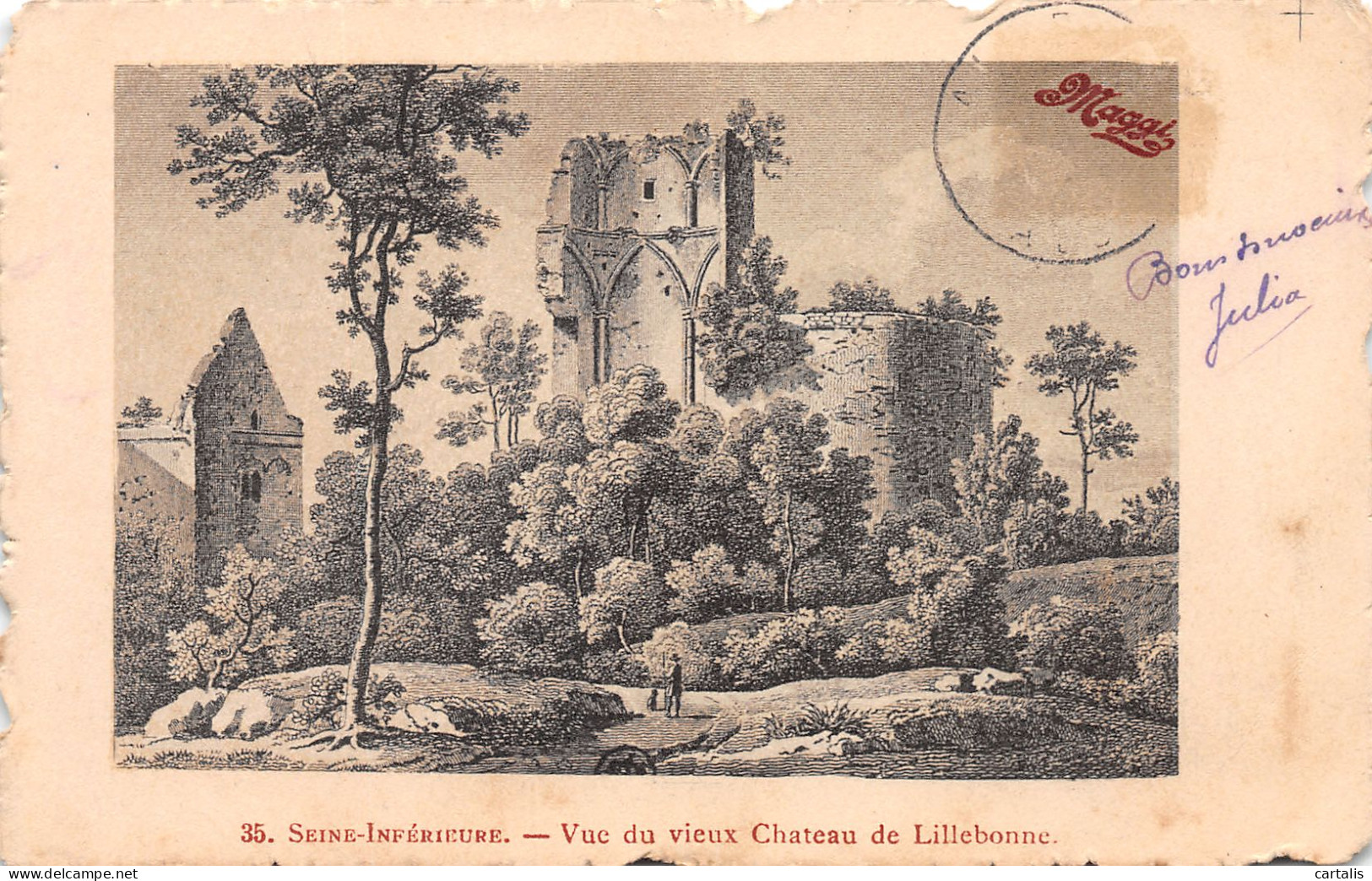 76-LILLEBONNE LE CHÂTEAU-N°C-3632-E/0315 - Lillebonne