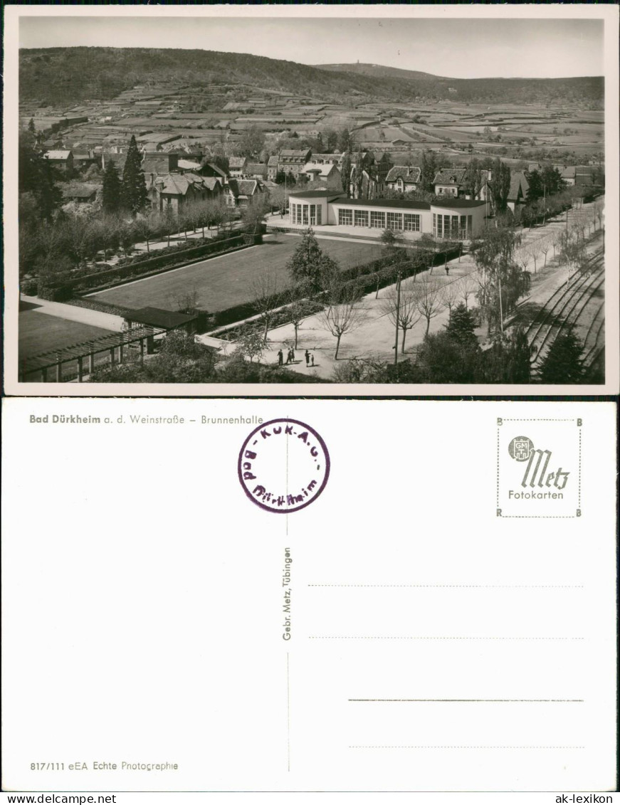 Ansichtskarte Bad Dürkheim Panorama-Ansicht, Brunnenhalle 1960 - Bad Duerkheim