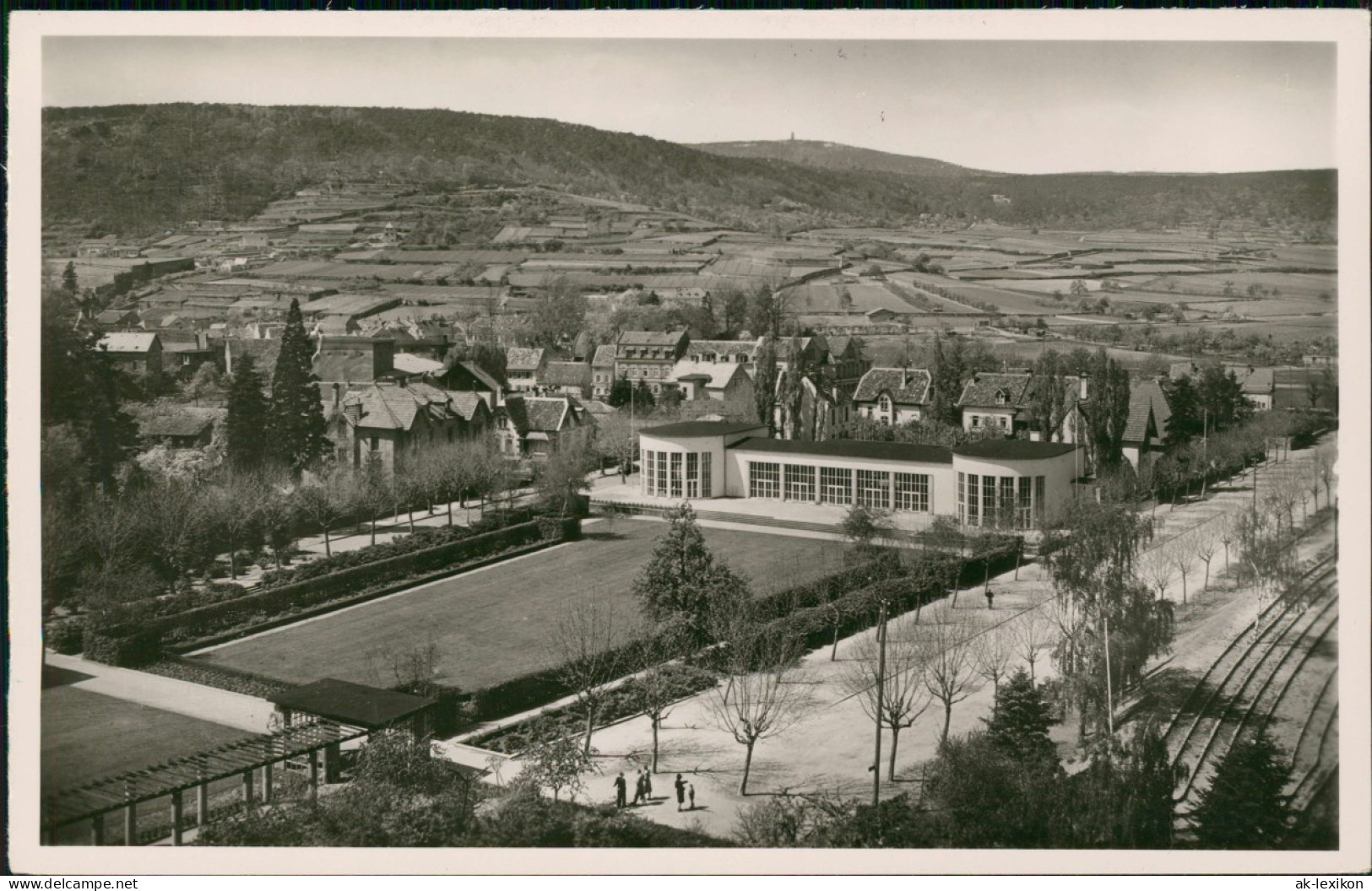 Ansichtskarte Bad Dürkheim Panorama-Ansicht, Brunnenhalle 1960 - Bad Duerkheim