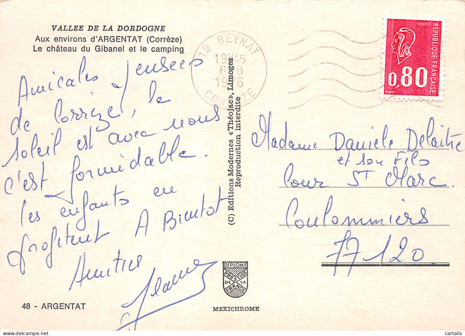 19-ARGENTAT-N°C-3636-D/0123 - Argentat