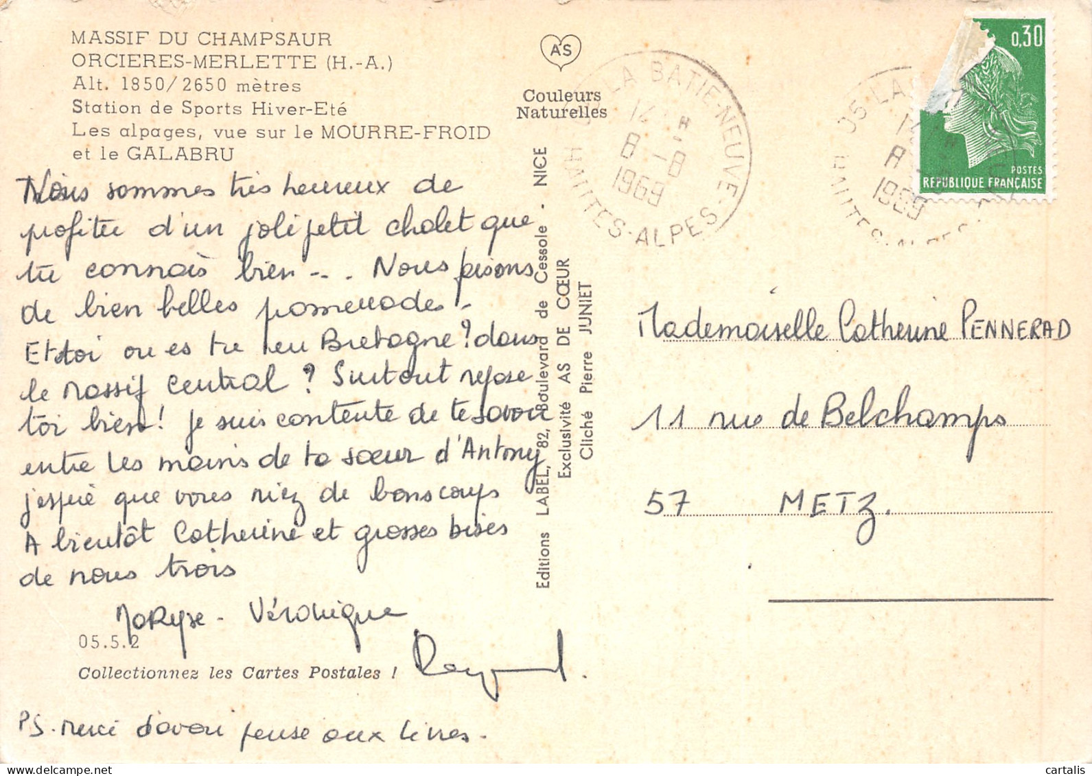 5-ORCIERES MERLETTE-N°C-3637-D/0215 - Orcieres