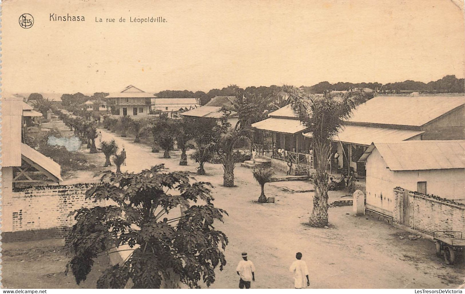 CONGO - Kinshasa - La Rue De Léopoldville - Animé - Carte Postale Ancienne - Kinshasa - Léopoldville
