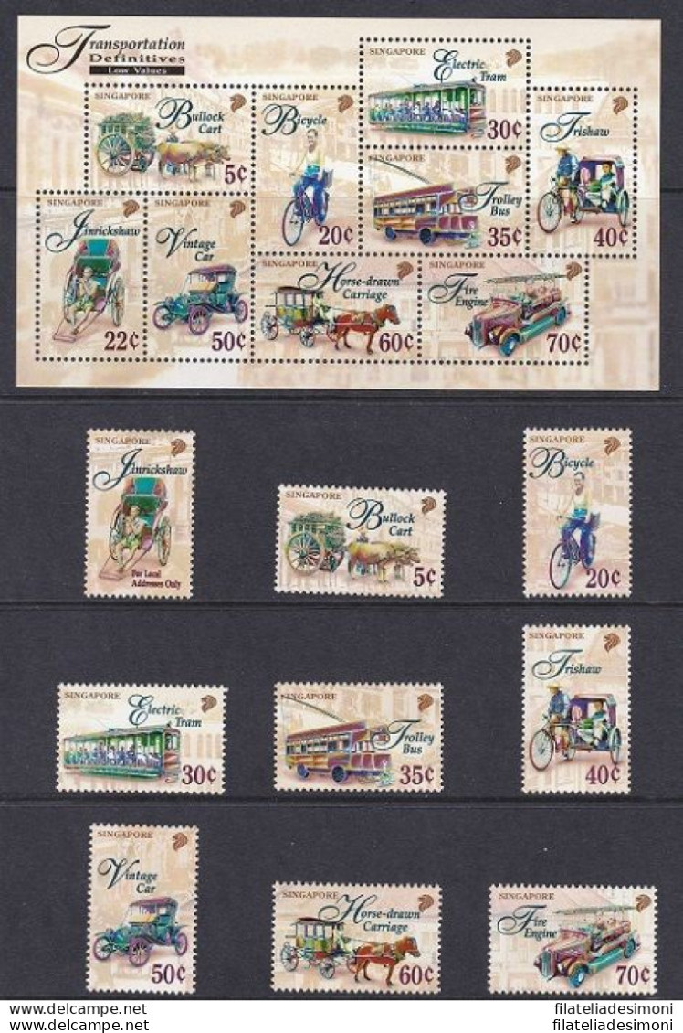 1997 SINGAPORE/SINGAPOUR, Yv. 798/806 + BF 55  MNH/** - Sonstige & Ohne Zuordnung