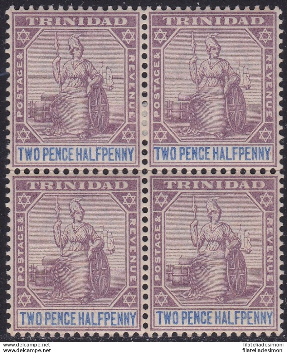 1902 TRINIDAD, SG 129  Block Of 4  MNH/**(2) MLH/*(2) - Other & Unclassified