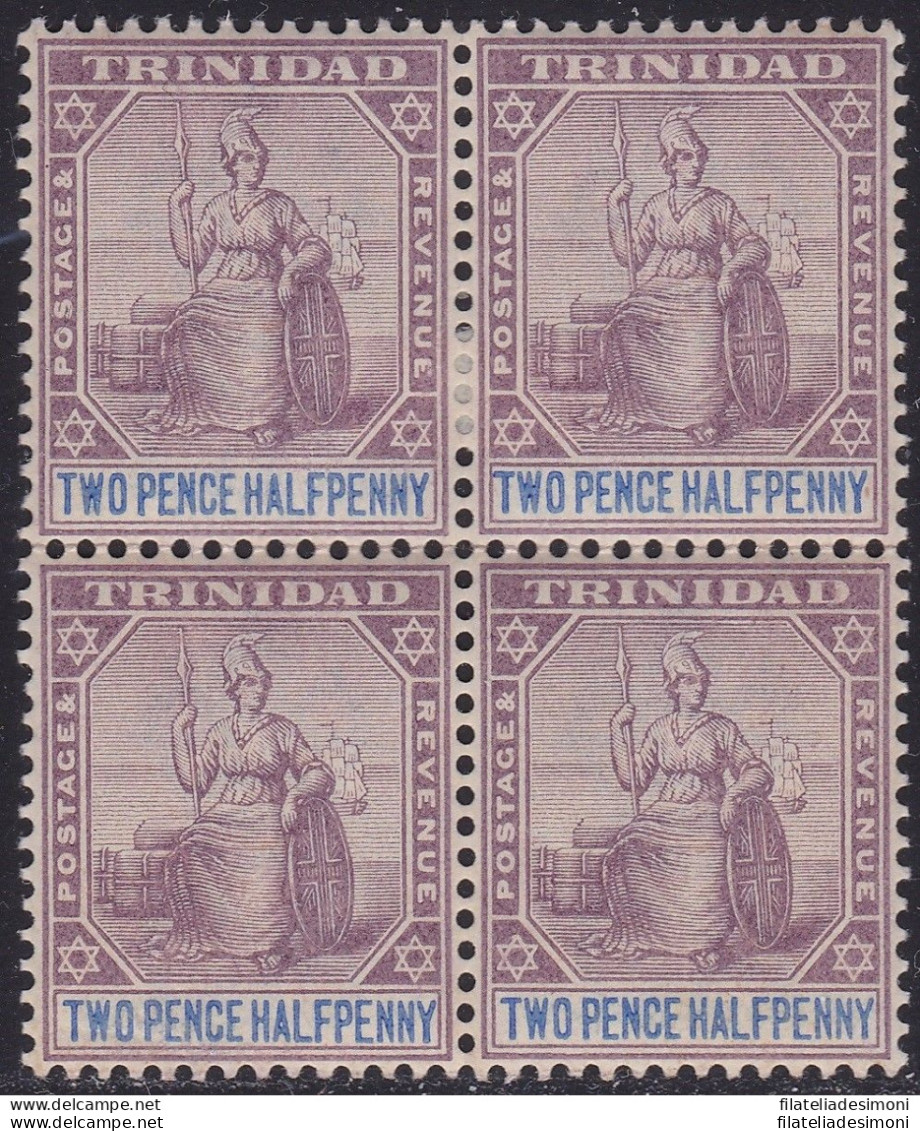 1902 TRINIDAD, SG 129  Block Of 4  MNH/**(2) MLH/*(2) - Autres & Non Classés