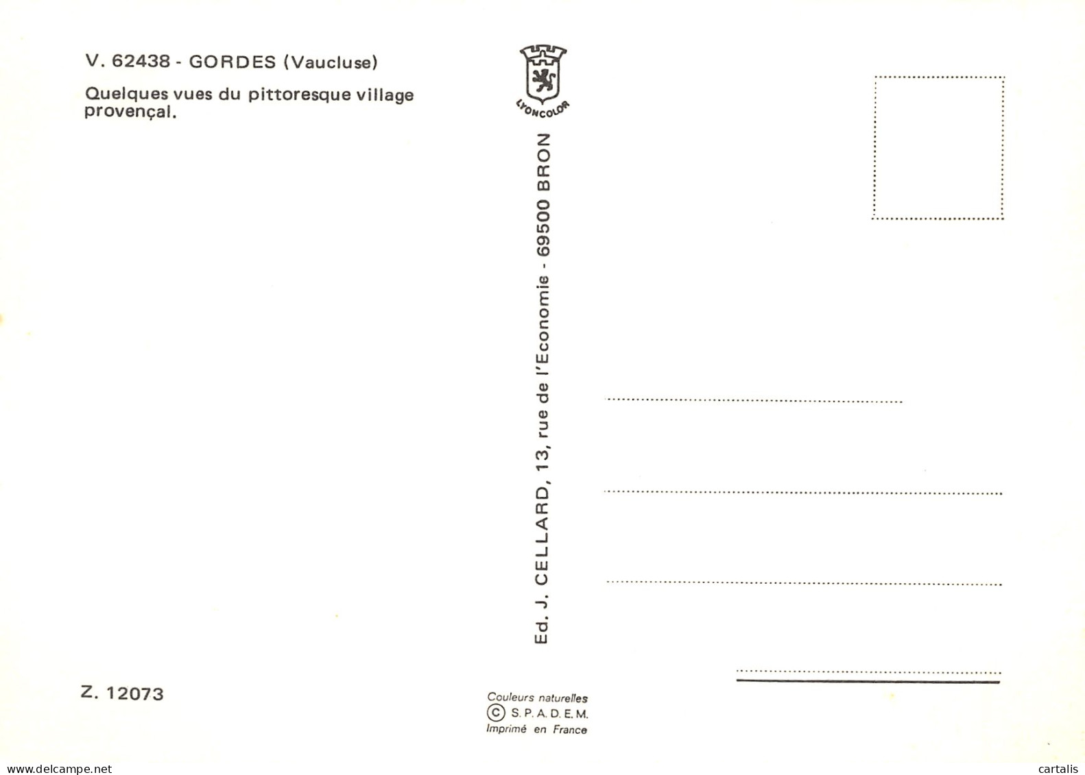 84-GORDES-N°C-3639-B/0077 - Gordes