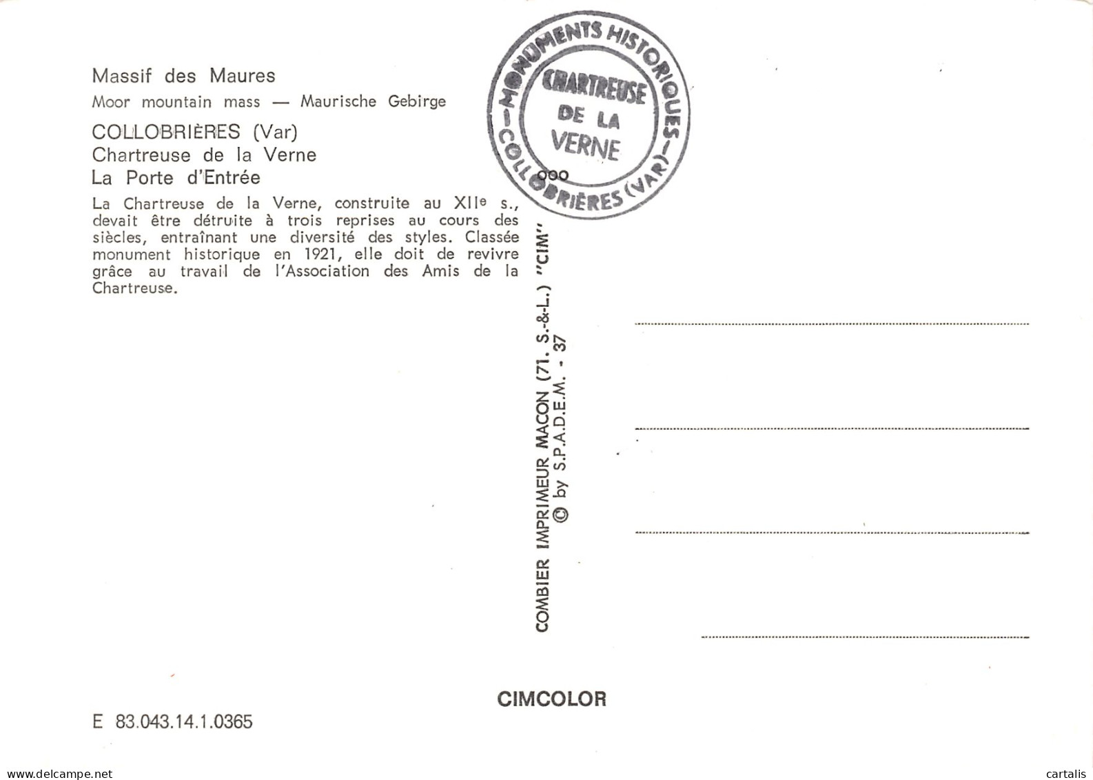 83-COLLOBRIERES-N°C-3641-D/0057 - Collobrieres