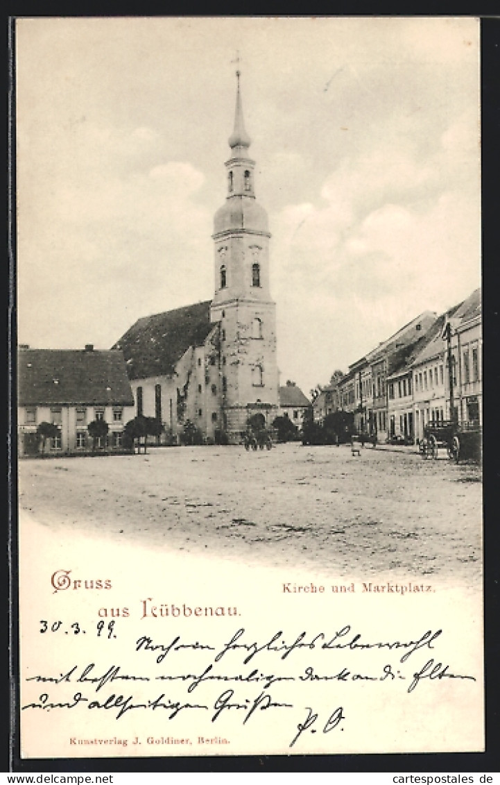 AK Lübbenau, Kirche Und Marktplatz  - Luebbenau