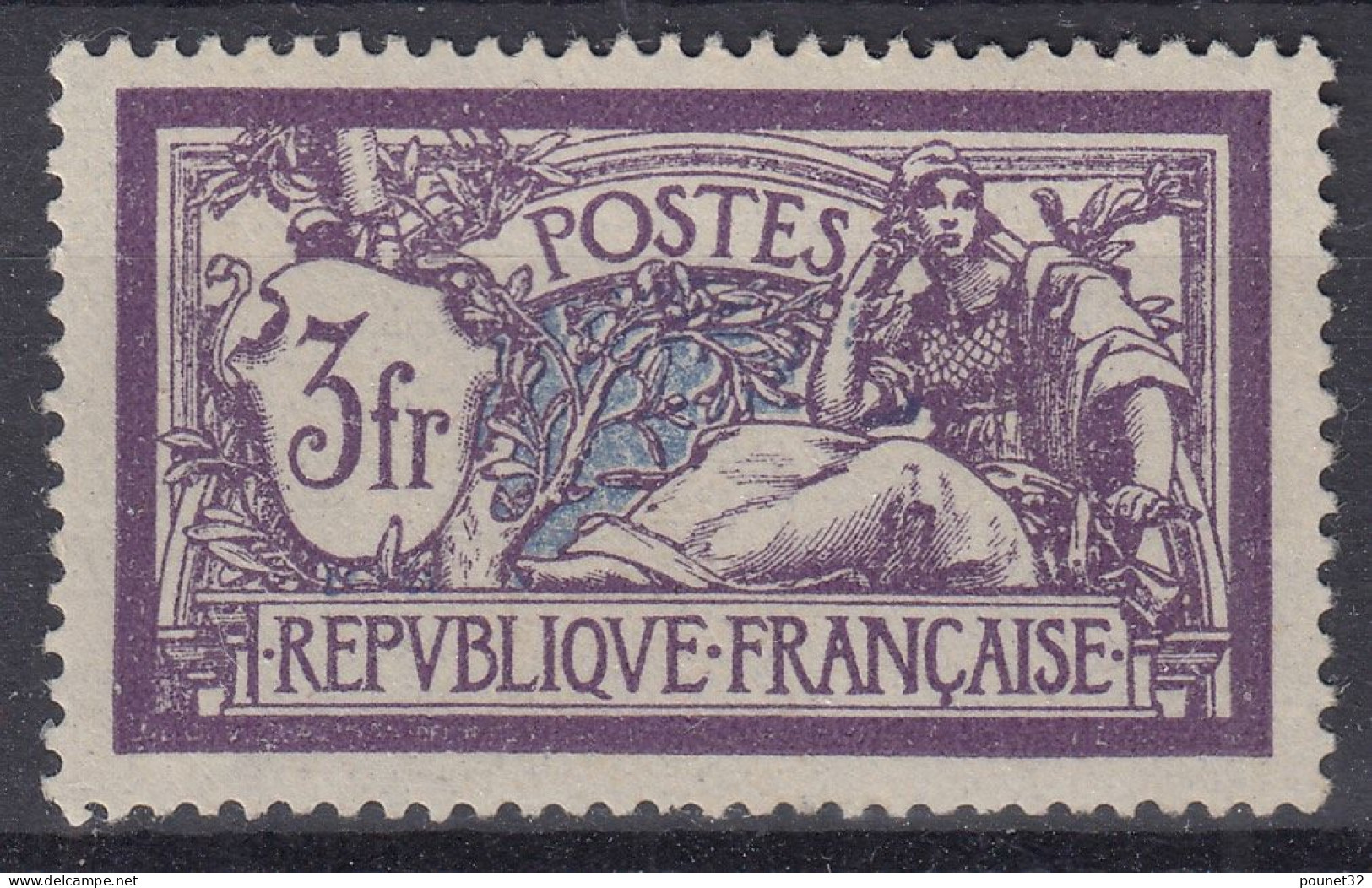 TIMBRE FRANCE MERSON N° 206 NEUF * GOMME LEGERE TRACE DE CHARNIERE - TB CENTRAGE - 1900-27 Merson