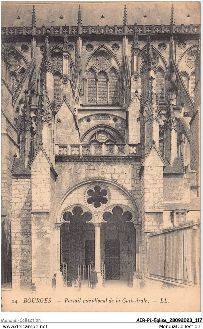 AIRP1-EGLISE-0059 - Bourges - Portail Méridional De La Cathédrale  - Eglises Et Cathédrales