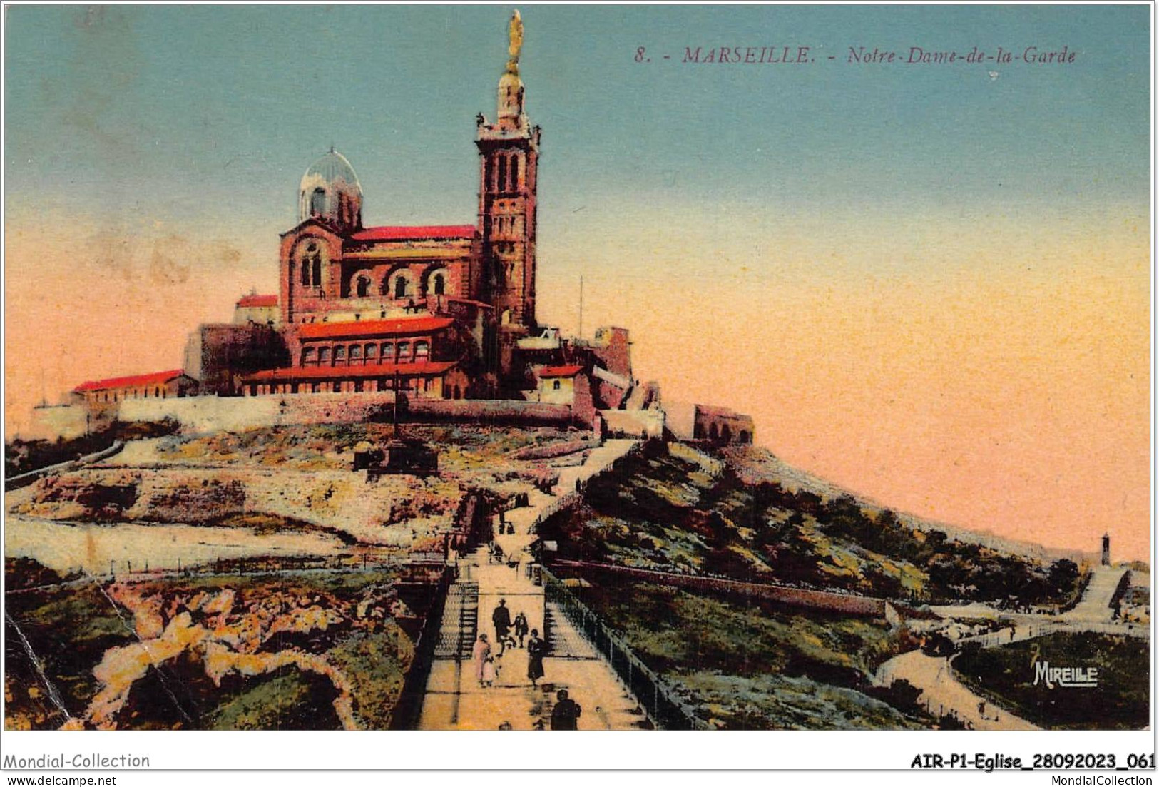 AIRP1-EGLISE-0031 - Marseille - Notre-dame De La Garde - Eglises Et Cathédrales