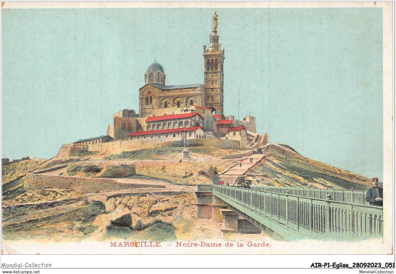 AIRP1-EGLISE-0026 - Marseille - Notre-dame De La Garde - Eglises Et Cathédrales