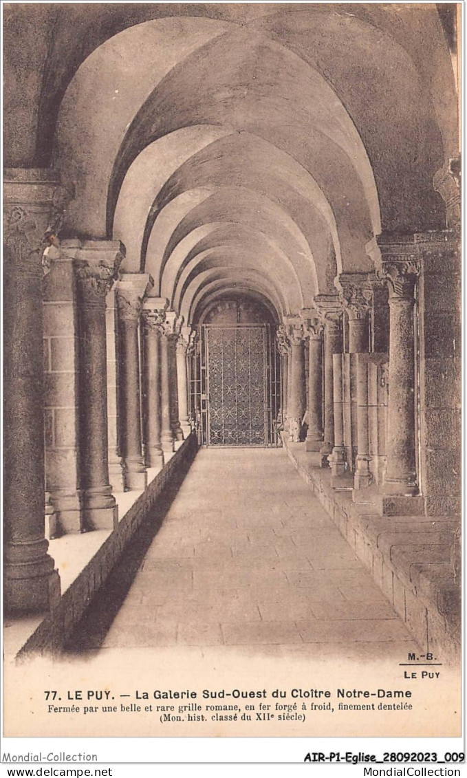 AIRP1-EGLISE-0005 - Le Puy - La Galerie Sud-ouest Du Cloitre Notre-dame - Eglises Et Cathédrales