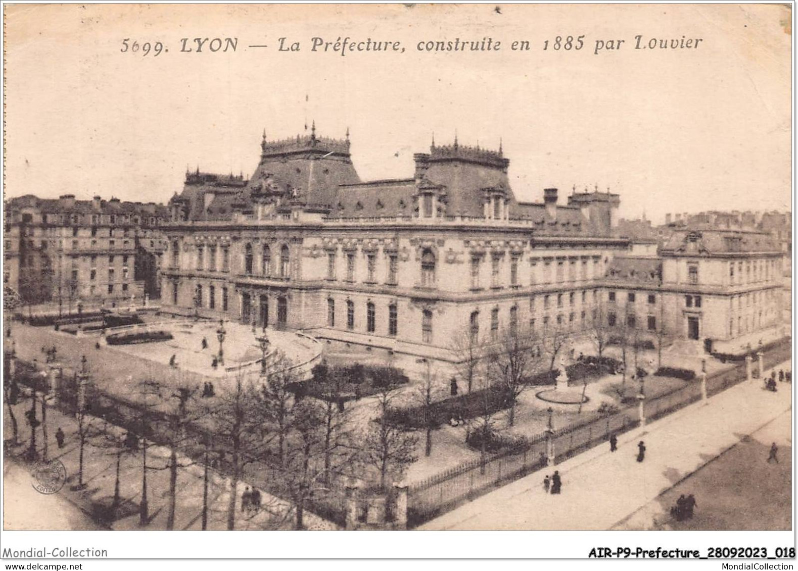 AIRP9-PREFECTURE-0942 - Lyon - La Préfecture Construite En 1885 Par Louvier - Altri & Non Classificati