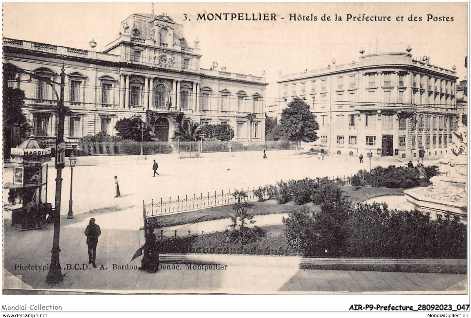 AIRP9-PREFECTURE-0956 - Montpellier - Hotel De La Préfecture Et Des Postes - Altri & Non Classificati