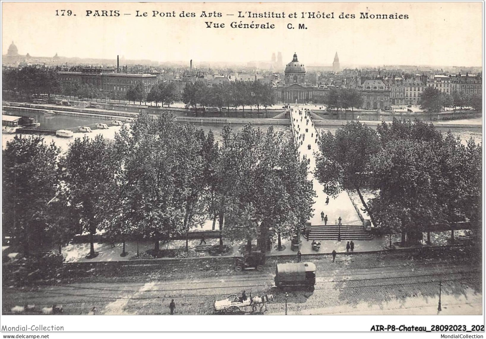 AIRP8-PONT-0925 - Paris - Le Pont Des Arts - L'institut Et L'hotel Des Monaies Vue Générale - Ponts