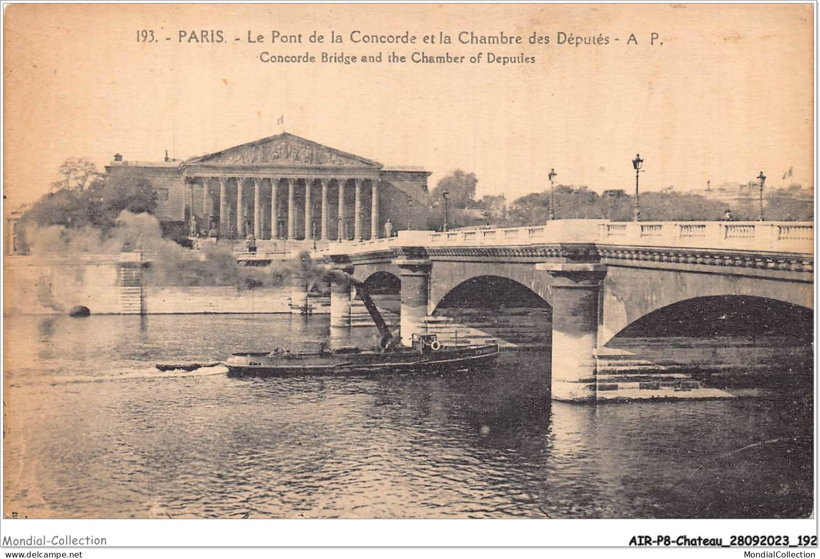 AIRP8-PONT-0920 - Paris - Le Pont De La Concorde Et La Chambre Des Députés - Bridges