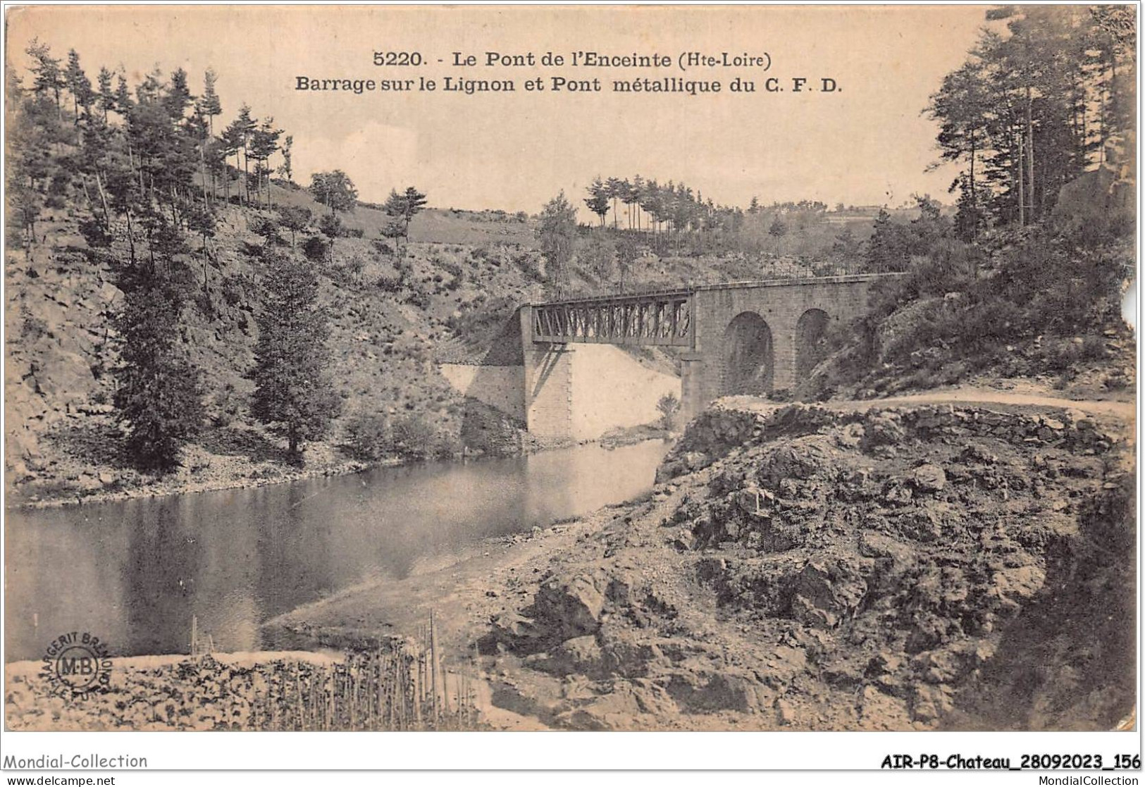AIRP8-PONT-0902 - Le Pont De L'enceinte - Barrage Sur Le Lignon Et Pont Métallique  - Ponti