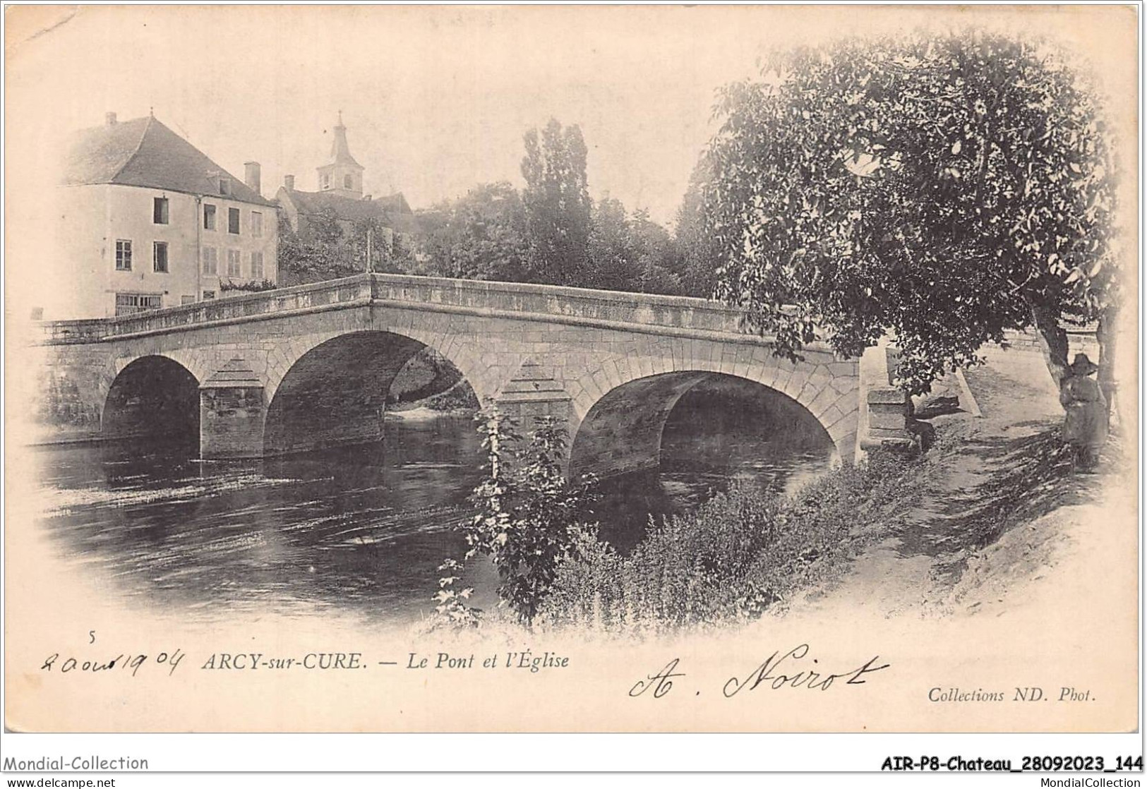 AIRP8-PONT-0896 - Arcy-sur-cure - Le Pont Et L'église - Bridges