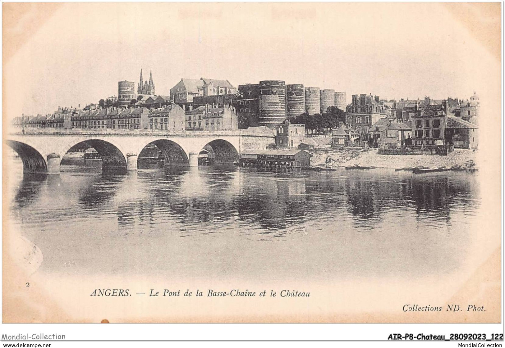 AIRP8-PONT-0885 - Angers - Le Pont De La Basse-chaine Et Le Chateau - Ponts
