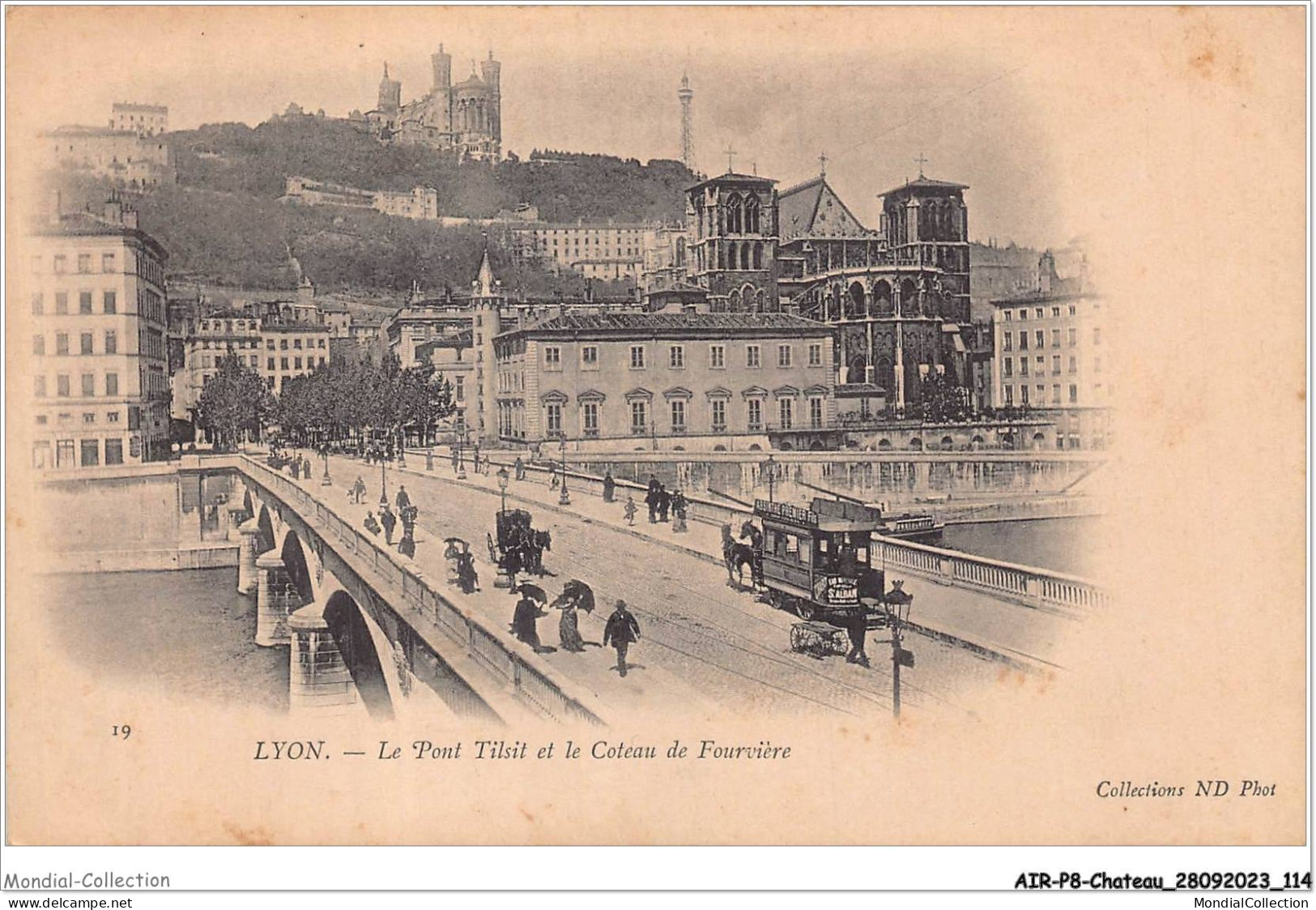 AIRP8-PONT-0881 - Lyon - Le Pont Filsil Et Le Coteau De Fourviére - Ponts