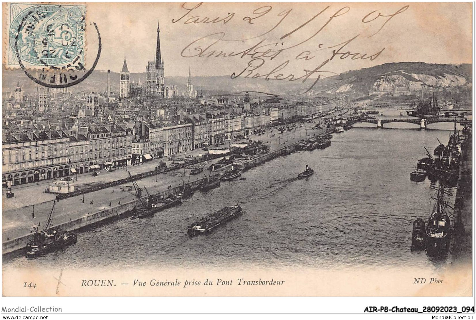 AIRP8-PONT-0871 - Rouen - Vue Générale Prise Du Pont Transbordeur - Ponti