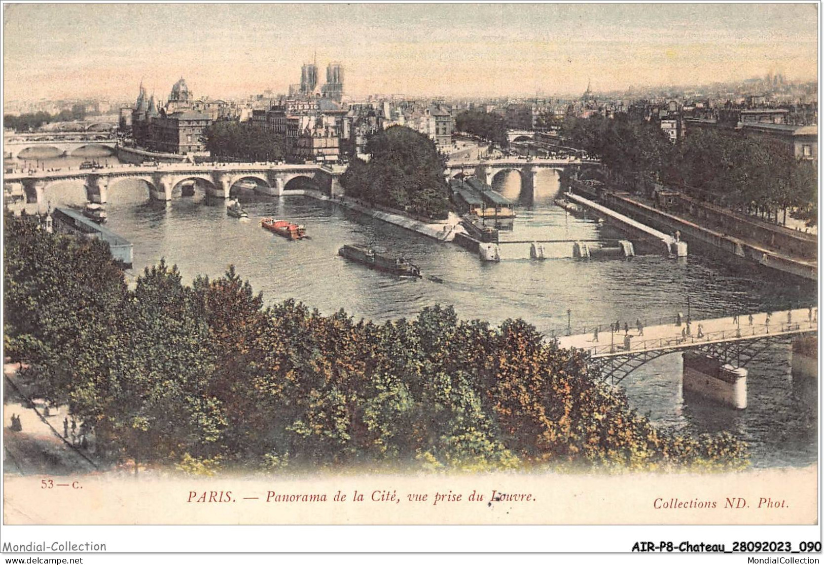 AIRP8-PONT-0869 - Paris - Panorama De La Cité - Vue Prise Du Louvre - Bridges