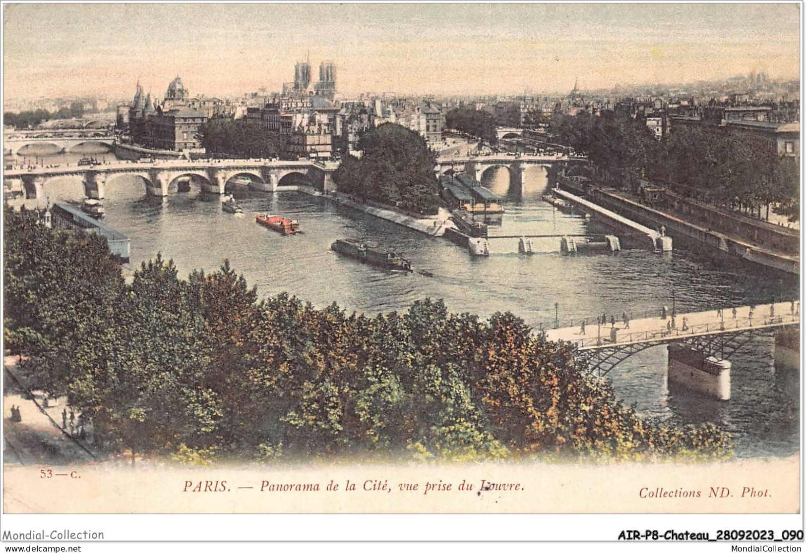 AIRP8-PONT-0869 - Paris - Panorama De La Cité - Vue Prise Du Louvre - Ponts