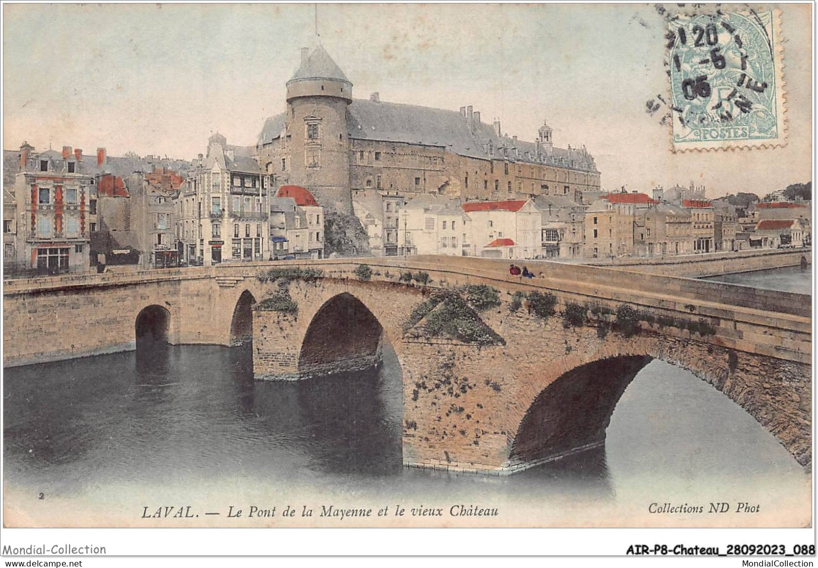 AIRP8-PONT-0868 - Laval - Le Pont De La Mayenne Et Le Vieux Chateau - Ponts