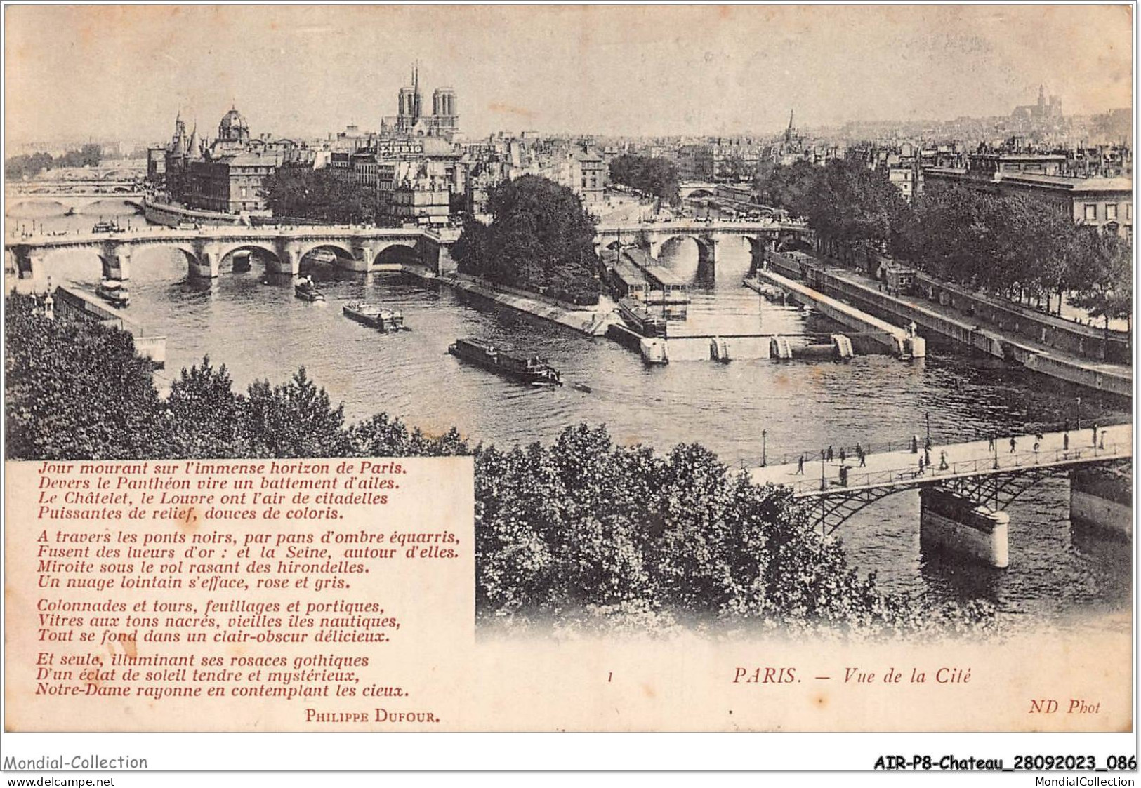 AIRP8-PONT-0867 - Paris - Vue De La Cité - Ponts