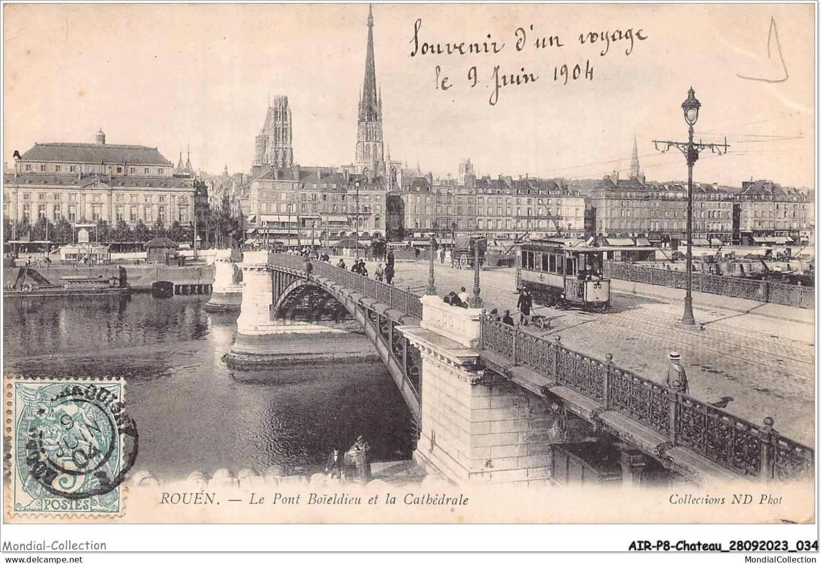 AIRP8-PONT-0841 - Rouen - Le Pont Boieldieu Et La Cathédrale - Brücken