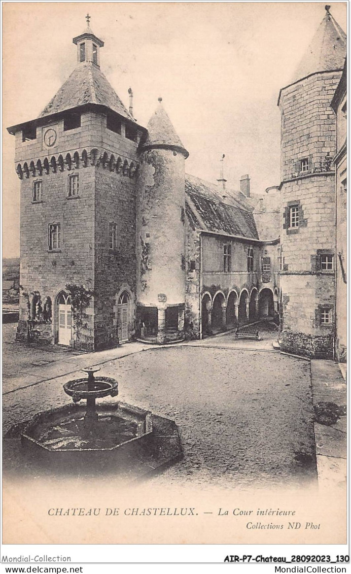 AIRP7-CHATEAU-0755 - Chateau De Chastellux - La Cour Intérieur - Châteaux