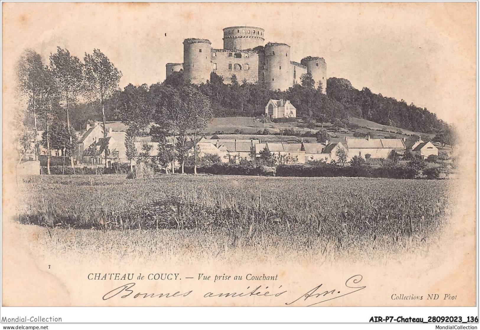 AIRP7-CHATEAU-0758 - Chateau De Coucy - Vue Prise Au Couchant - Châteaux