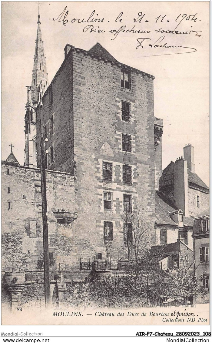 AIRP7-CHATEAU-0744 - Moulins - Chateau Des Ducs De Bourbon - Châteaux