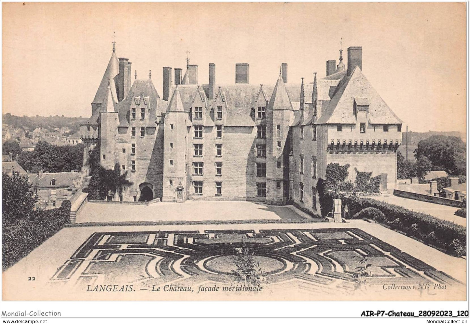 AIRP7-CHATEAU-0750 - Langeais - Le Chateau Facade Meridionale - Châteaux