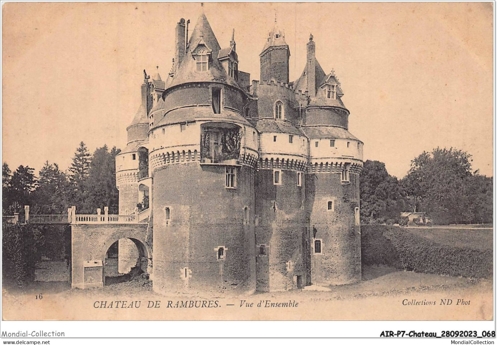 AIRP7-CHATEAU-0724 - Chateau De Rambures - Vue D'ensemble - Châteaux