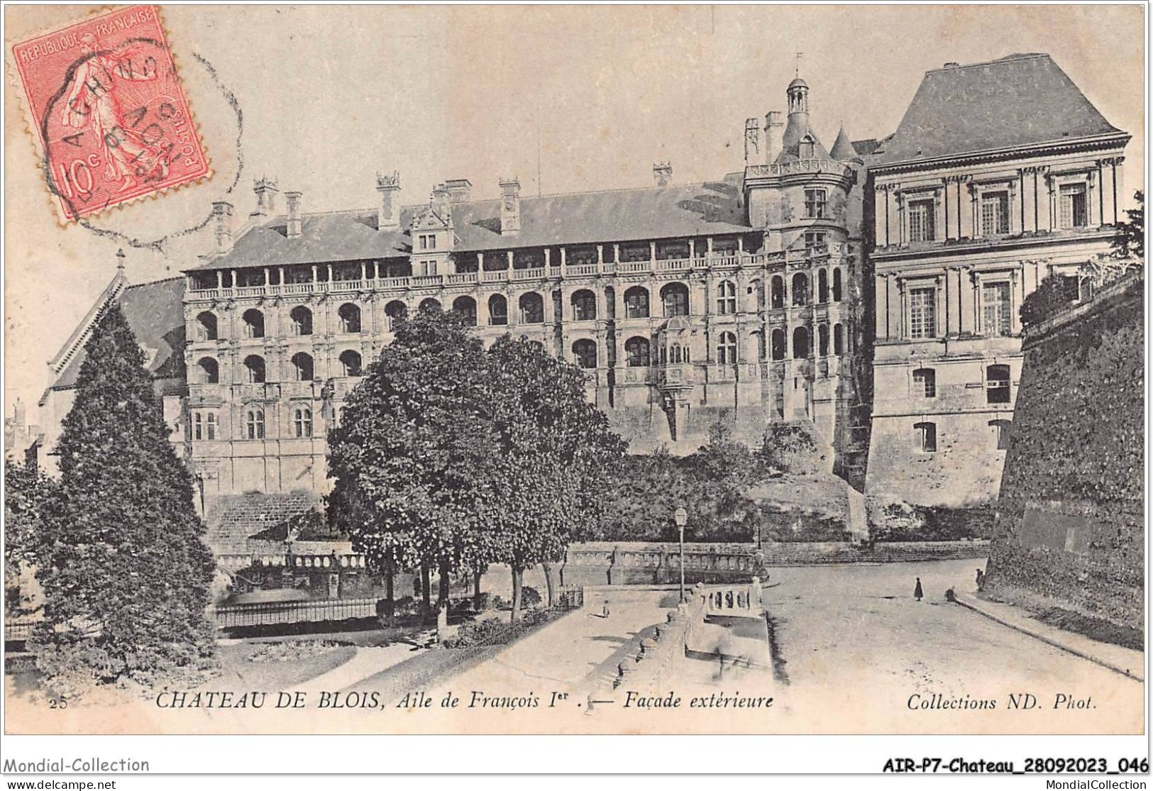 AIRP7-CHATEAU-0713 - Chateau De Blois - Aile De François 1er - Façade Extérieure - Châteaux