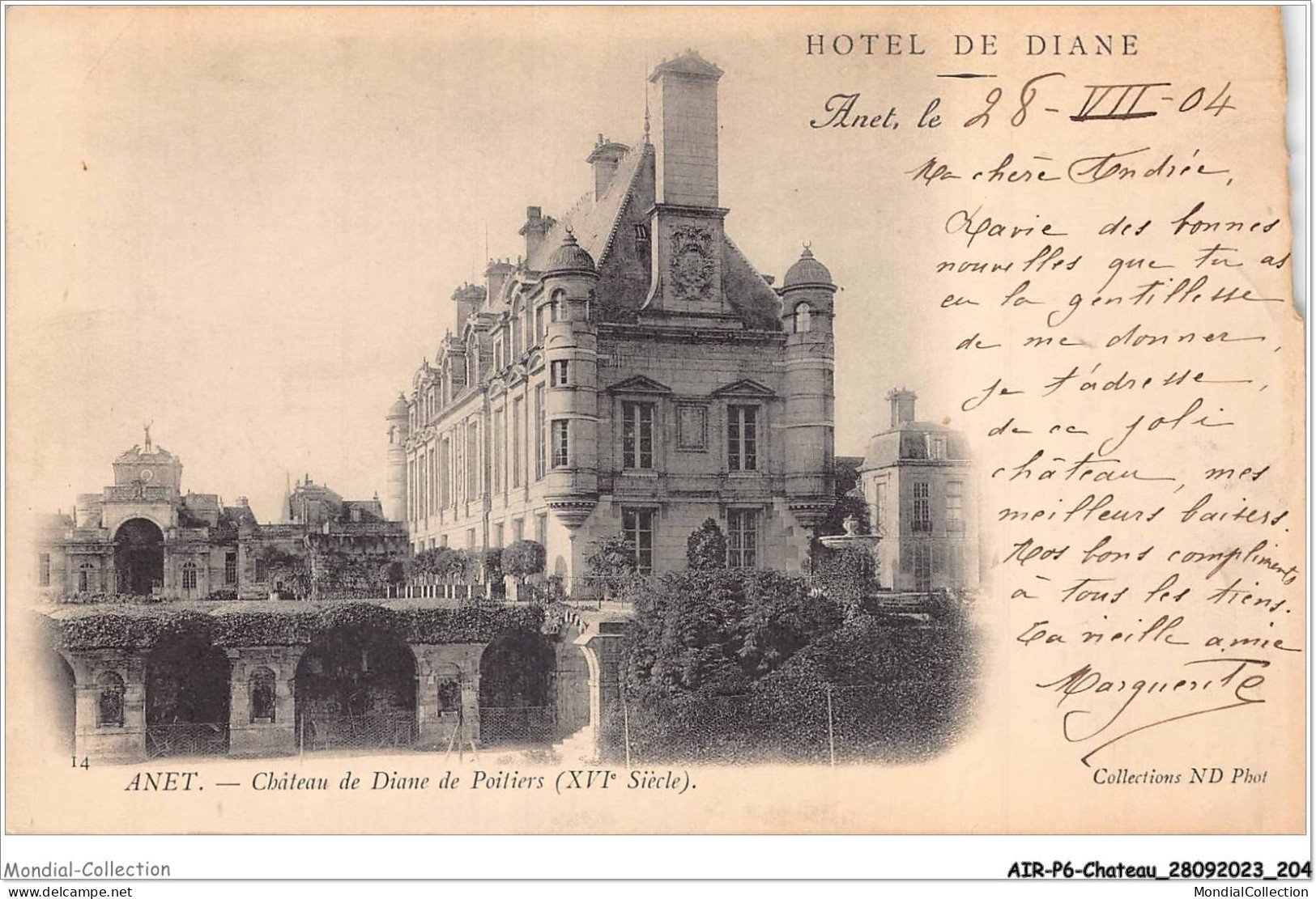 AIRP6-CHATEAU-0675 - Anet - Chateau De Diane De Poitiers - Châteaux