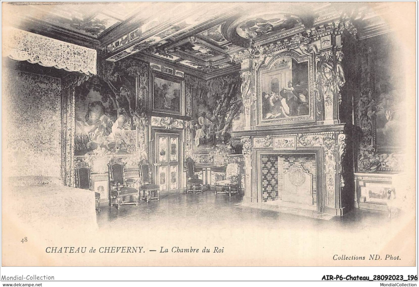 AIRP6-CHATEAU-0671 - Le Chateau De Cheverny - La Chambre Du Roi - Châteaux